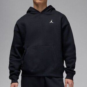 Jordan Men's Black White Sportwear Fleece Long Sleeve Pullover Hoodie Size L